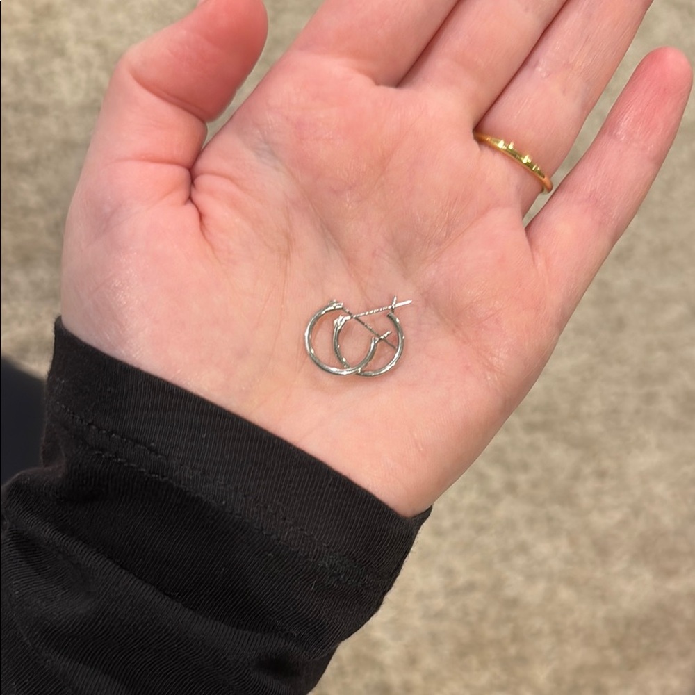 Elegant Silver Hoop Earrings